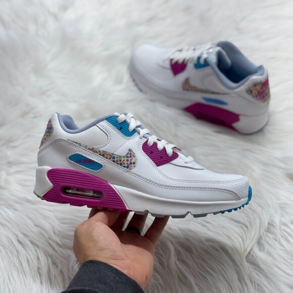 Nike Air Max 90 SE Low GS Sportswear Shoes White DV1843-100 VNDS Sz